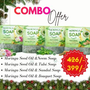 NOFH Moringa Seed Oil Soaps – Combo of 4 Varieties