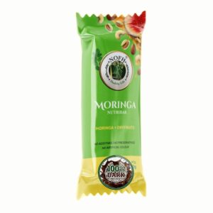 NOFH 100% Dark Chocolate Moringa Nutri Bar(45g) With Organic Certified Moringa, Nuts & Seeds | Rich Cocoa Snack | Convenient Everyday Bite
